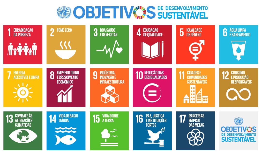17 Objetivos do Desenvolvimento Sustentável - ONU